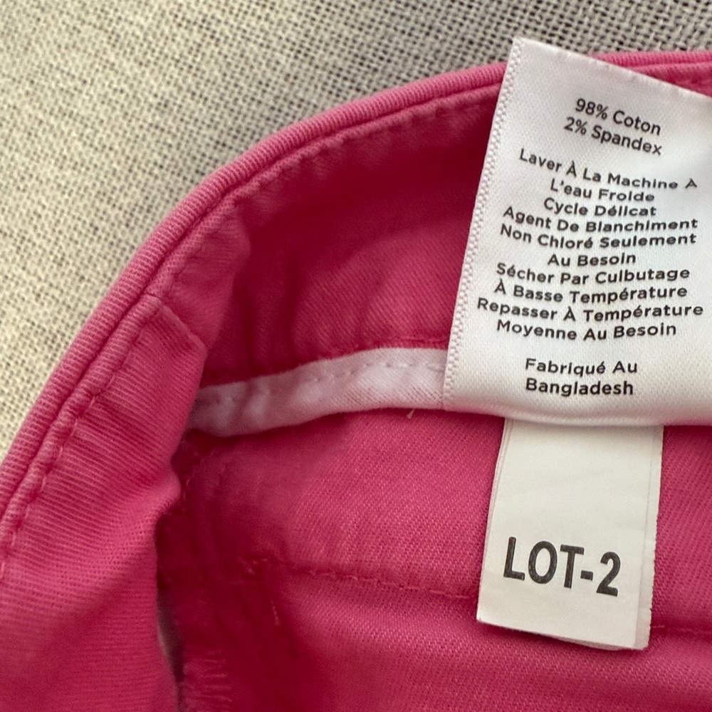 Talbots Bright Pink Ankle Jeans SZ6 - Picture 5 of 13